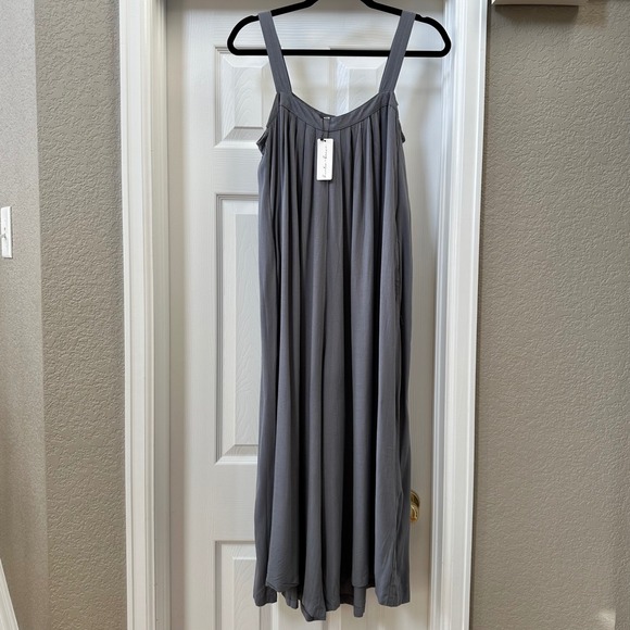 Hunter & Brown Bohemian Flowy Relaxed Fit Crop Wide Leg Jumpsuit Size Small NWT - Picture 6 of 10